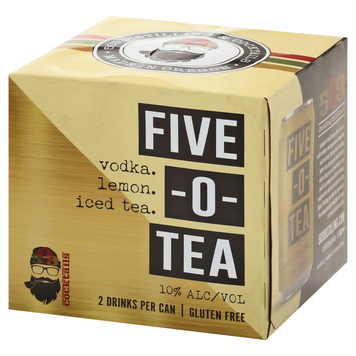 slide 8 of 8, 503 Distilling Five-o-Tea Cocktails 4 ea, 4 ct