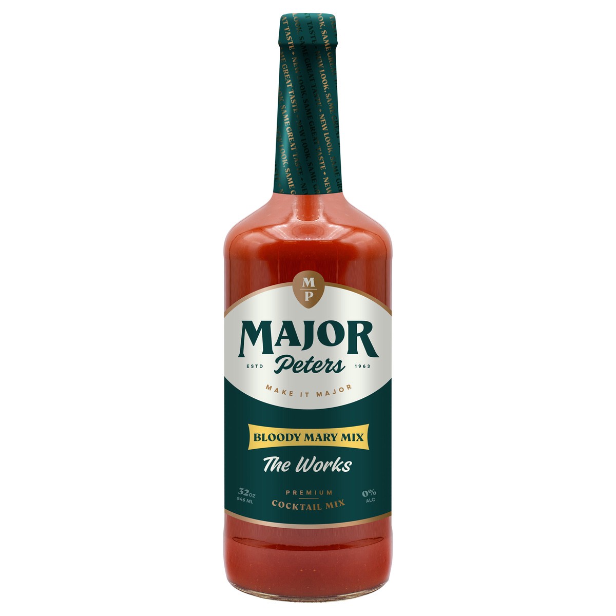 slide 1 of 9, Major Peters The Works Bloody Mary Mix 32 oz, 32 oz