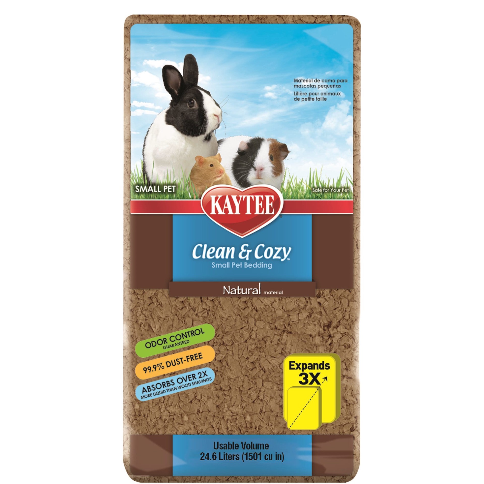 slide 1 of 5, Kaytee Clean & Cozy Natural Small Animal Pet Bedding 24.6 Liters, 1 ct