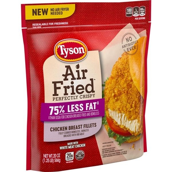 Tyson Air Fried Perfectly Crispy Chicken Breast Fillets 20 Oz | Shipt