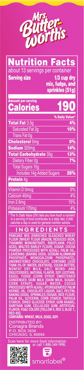 slide 8 of 9, Mrs. Butterworth's EPIC Double Chocolate Pancake Kit, 23.5 oz., 23.56 oz