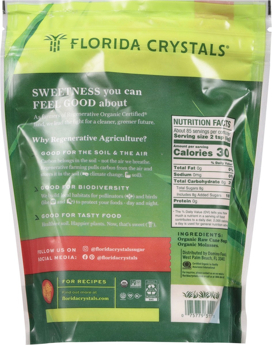 slide 3 of 13, Florida Crystals Regenerative Organic Light Brown Raw Cane Sugar 1.5 lb, 24 oz