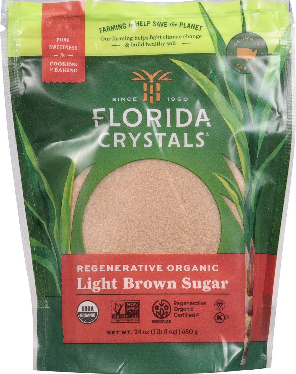 slide 12 of 13, Florida Crystals Regenerative Organic Light Brown Raw Cane Sugar 1.5 lb, 24 oz