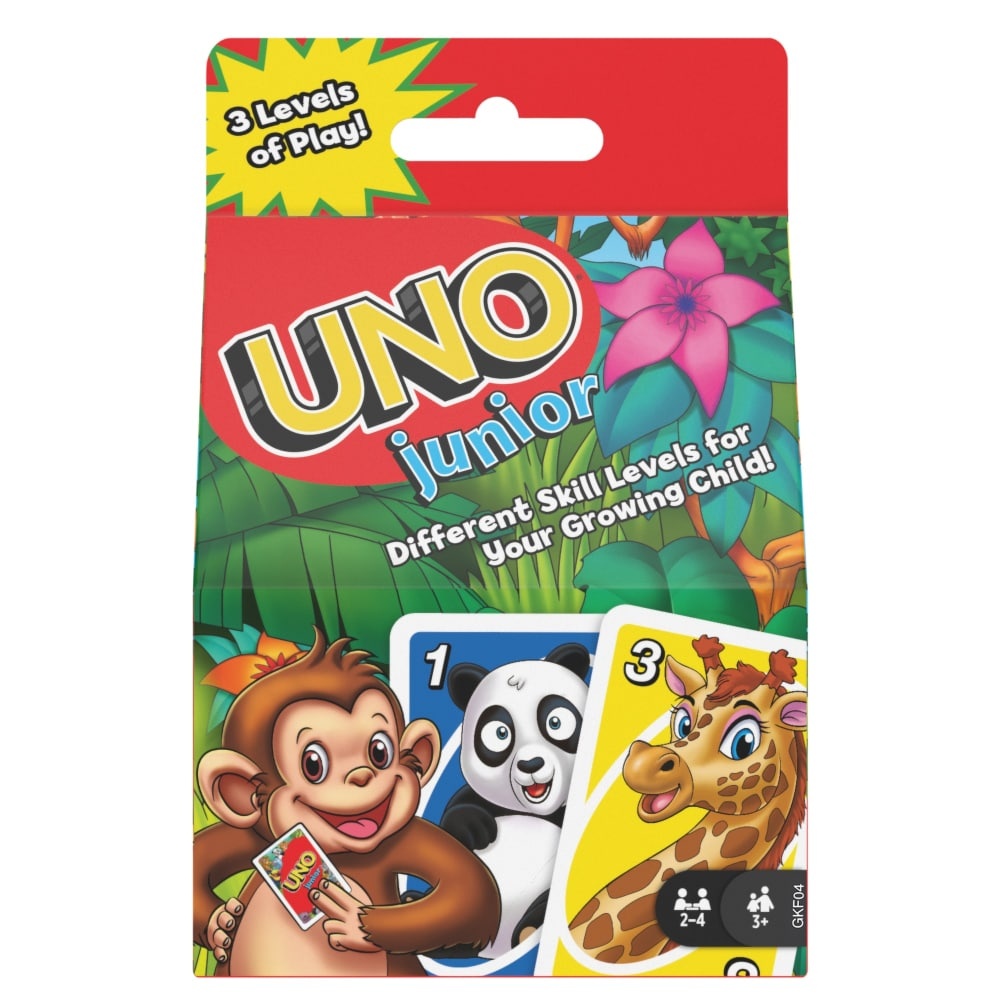 slide 1 of 1, Mattel Uno Junior Card Game, 1 ct