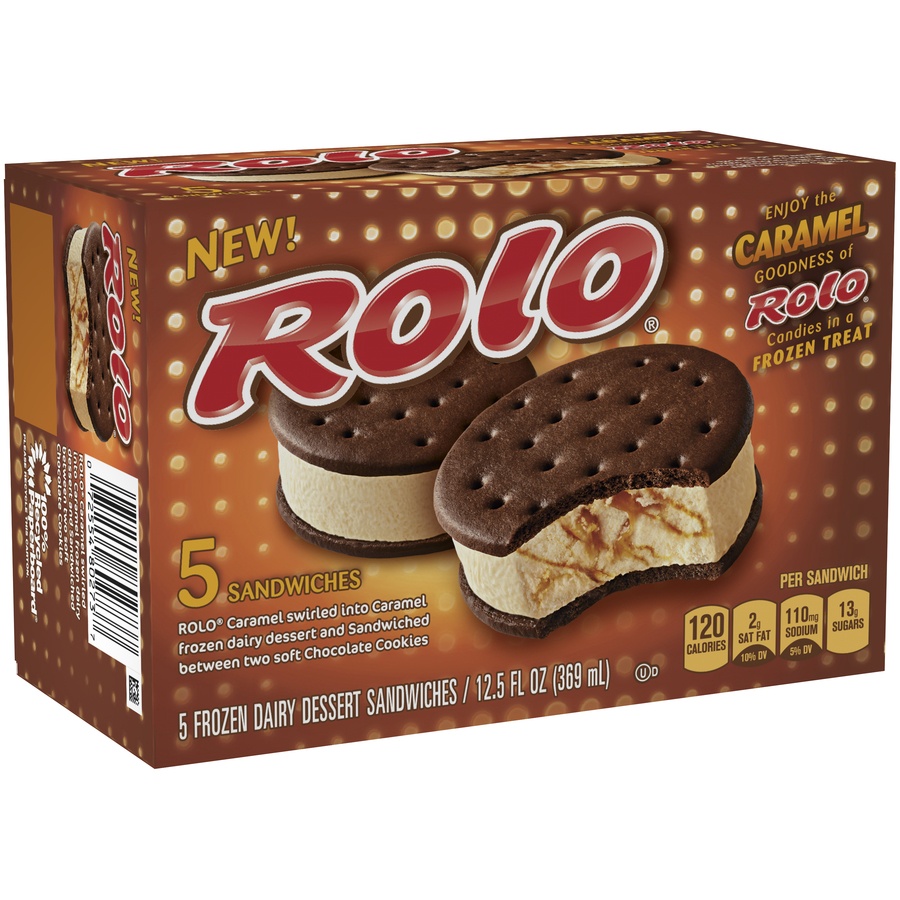 slide 2 of 8, Nestlé Rolo Frozen Dairy Sandwiches, 12.5 fl oz