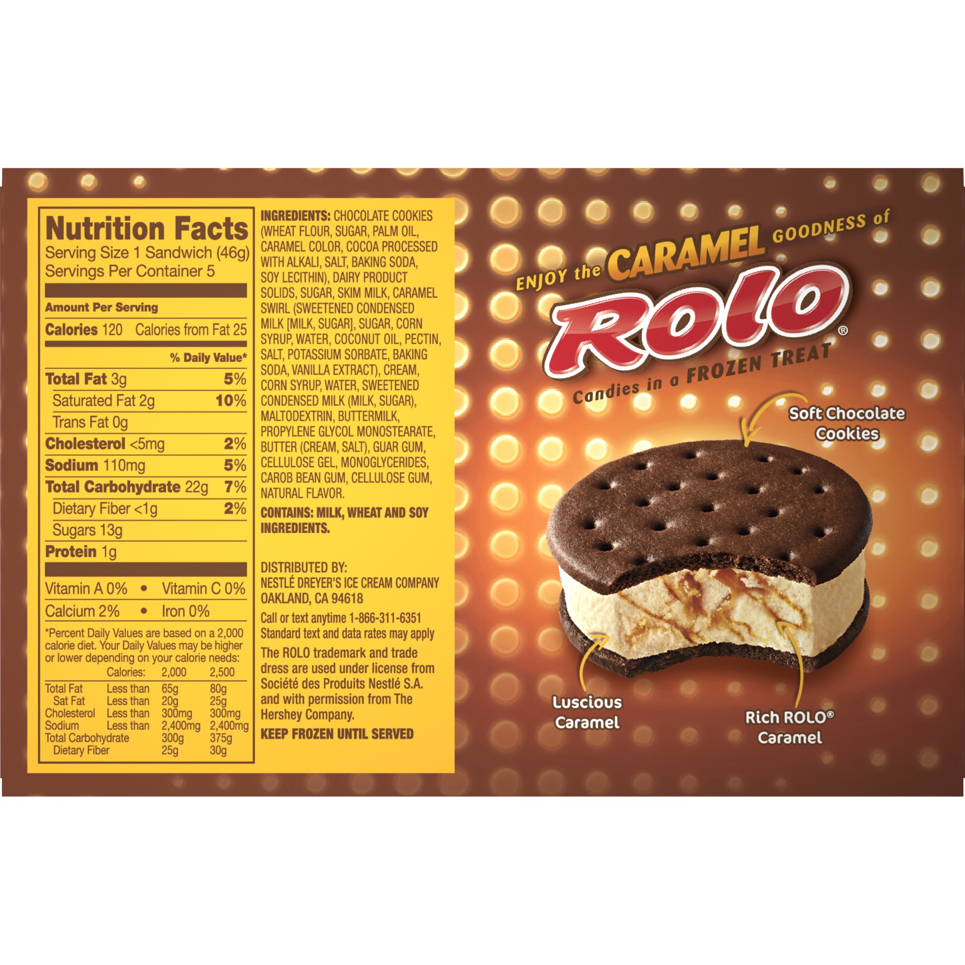 slide 6 of 8, Nestlé Rolo Frozen Dairy Sandwiches, 12.5 fl oz