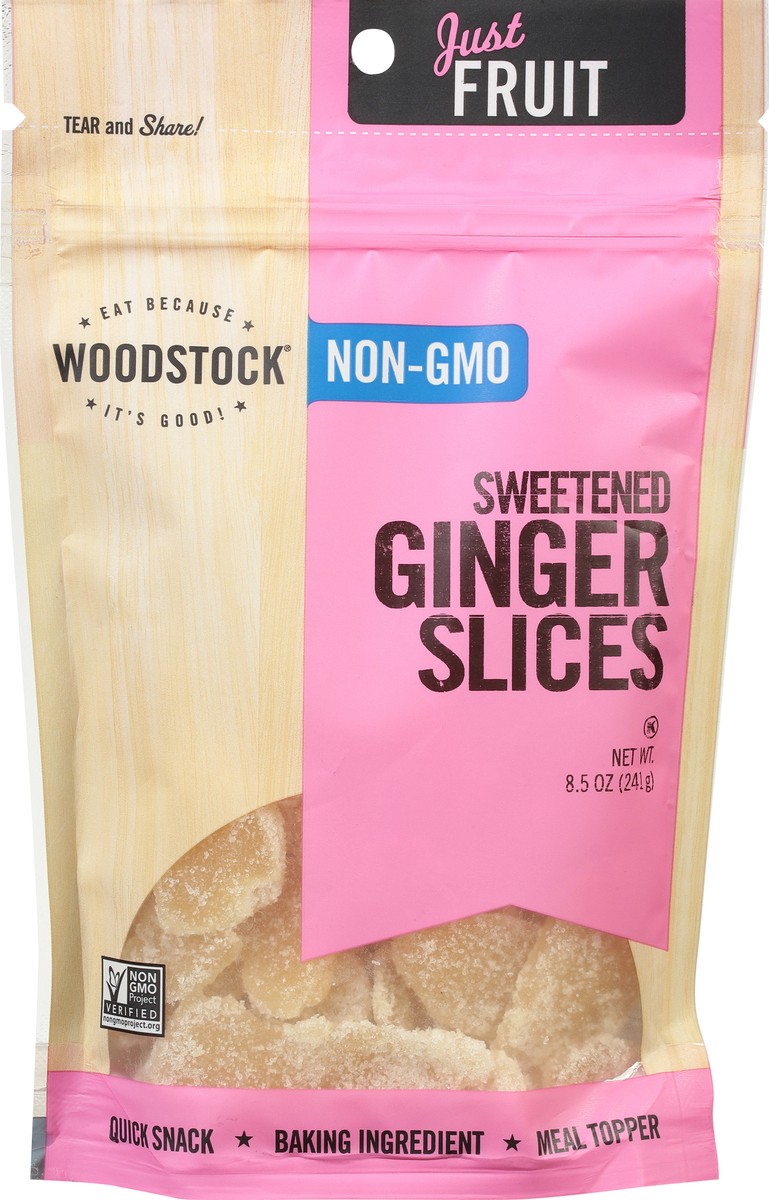slide 6 of 9, Woodstock Sweetened Ginger Slices 8.5 oz, 8.5 oz