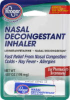 slide 1 of 1, Kroger Nasal Decongestant Inhaler, 0.007 oz