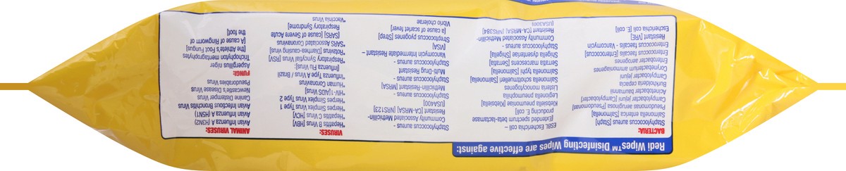 slide 4 of 9, Redi Wipes Lemon Scent Disinfecting Wipes 75 ea, 75 ct