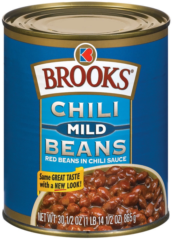 slide 1 of 4, Brooks Mild Beans In Chili Sauce Chili, 30 oz