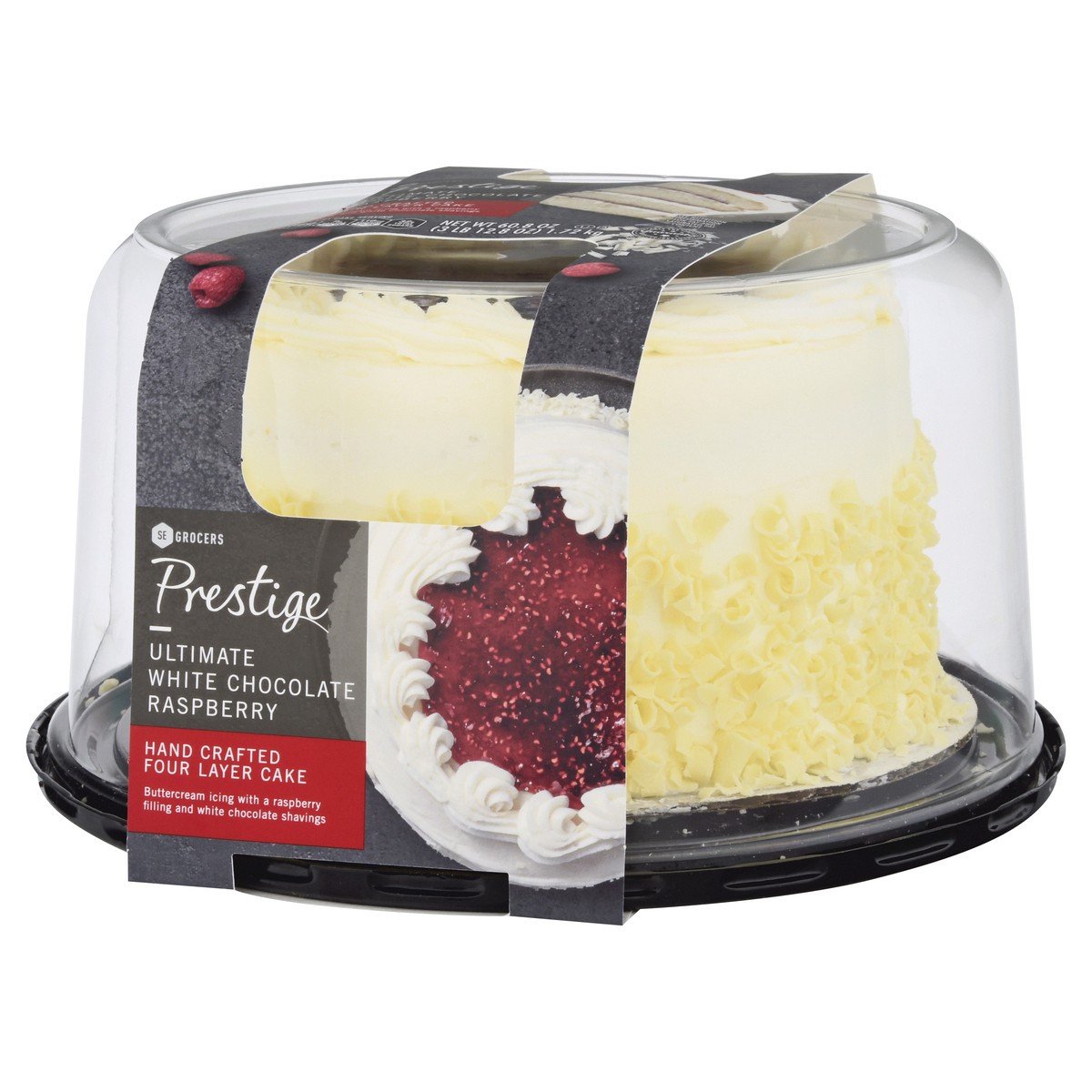slide 2 of 3, Prestige Ultimate White Chocolate Raspberry Cake 60.8 Ounces, 1 ct