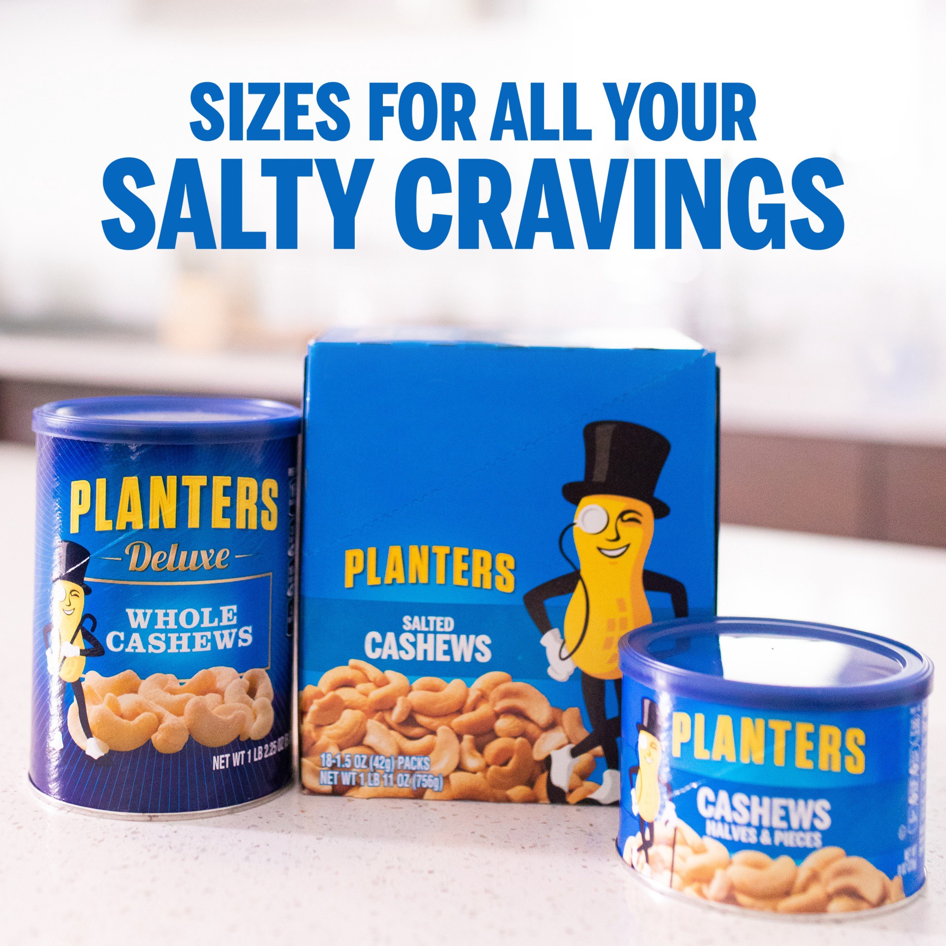 slide 6 of 13, Planters Salted Cashews 18 - 1.5 oz Packs, 18 ct