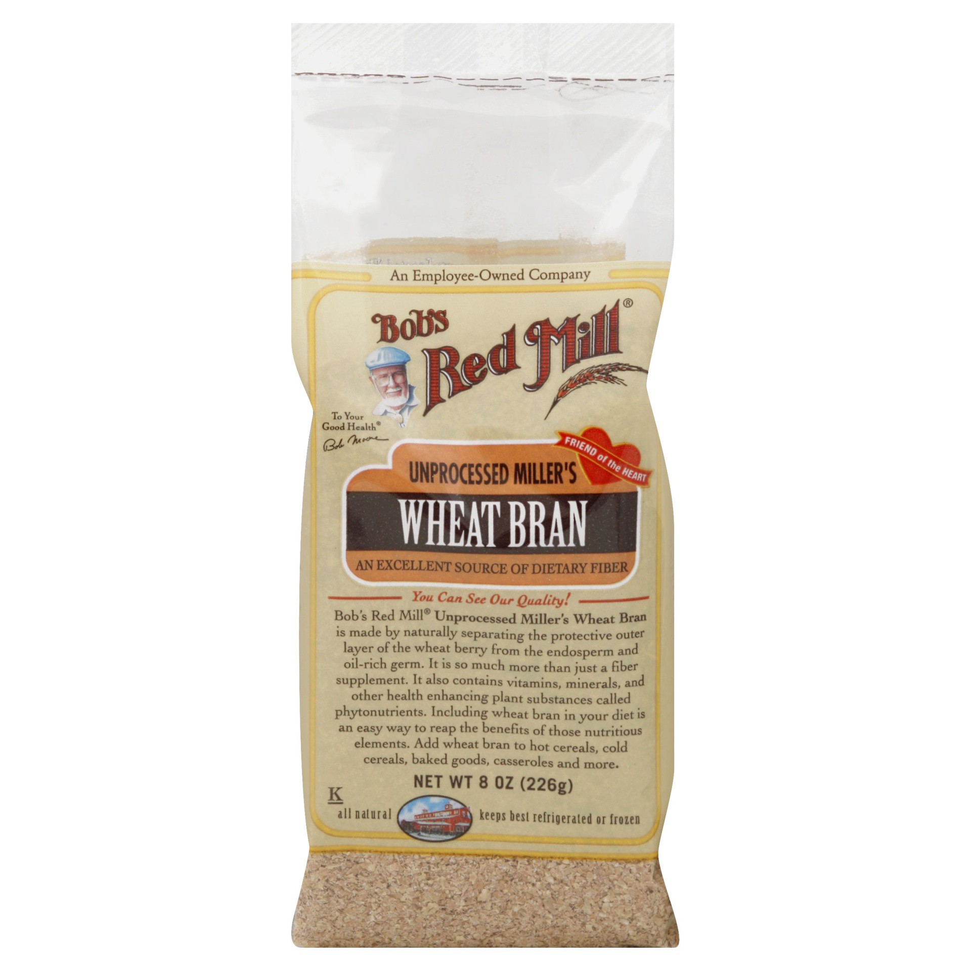 slide 1 of 4, Bob's Red Mill Unprocessed Miller's Wheat Bran, 8 oz