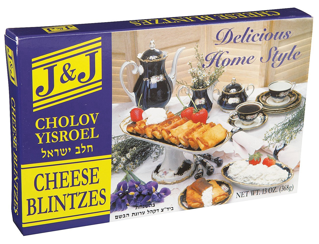 slide 1 of 1, J&J Frozen Blintz Cheese, 6 oz