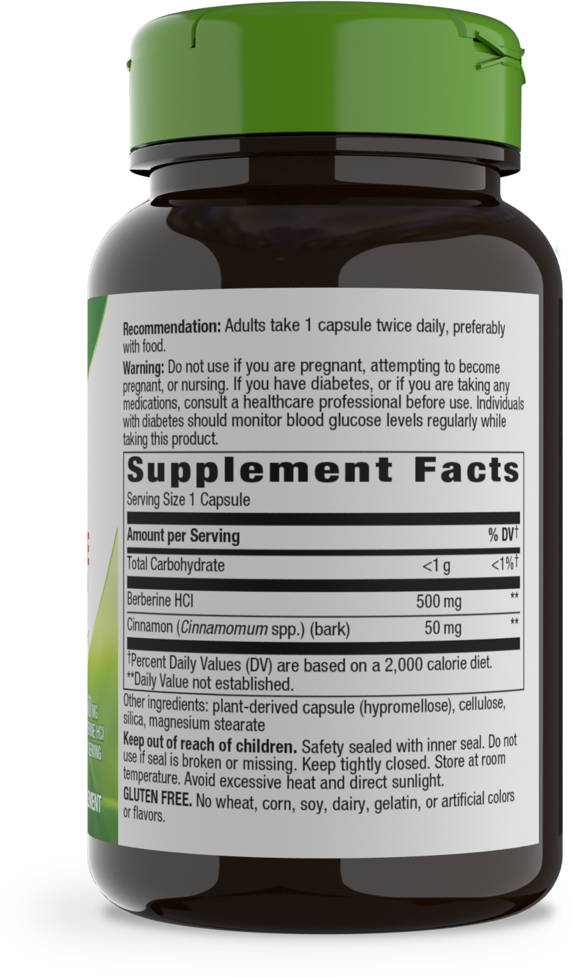 slide 2 of 3, Nature's Way Berberine with Cinnamon, 60 ct