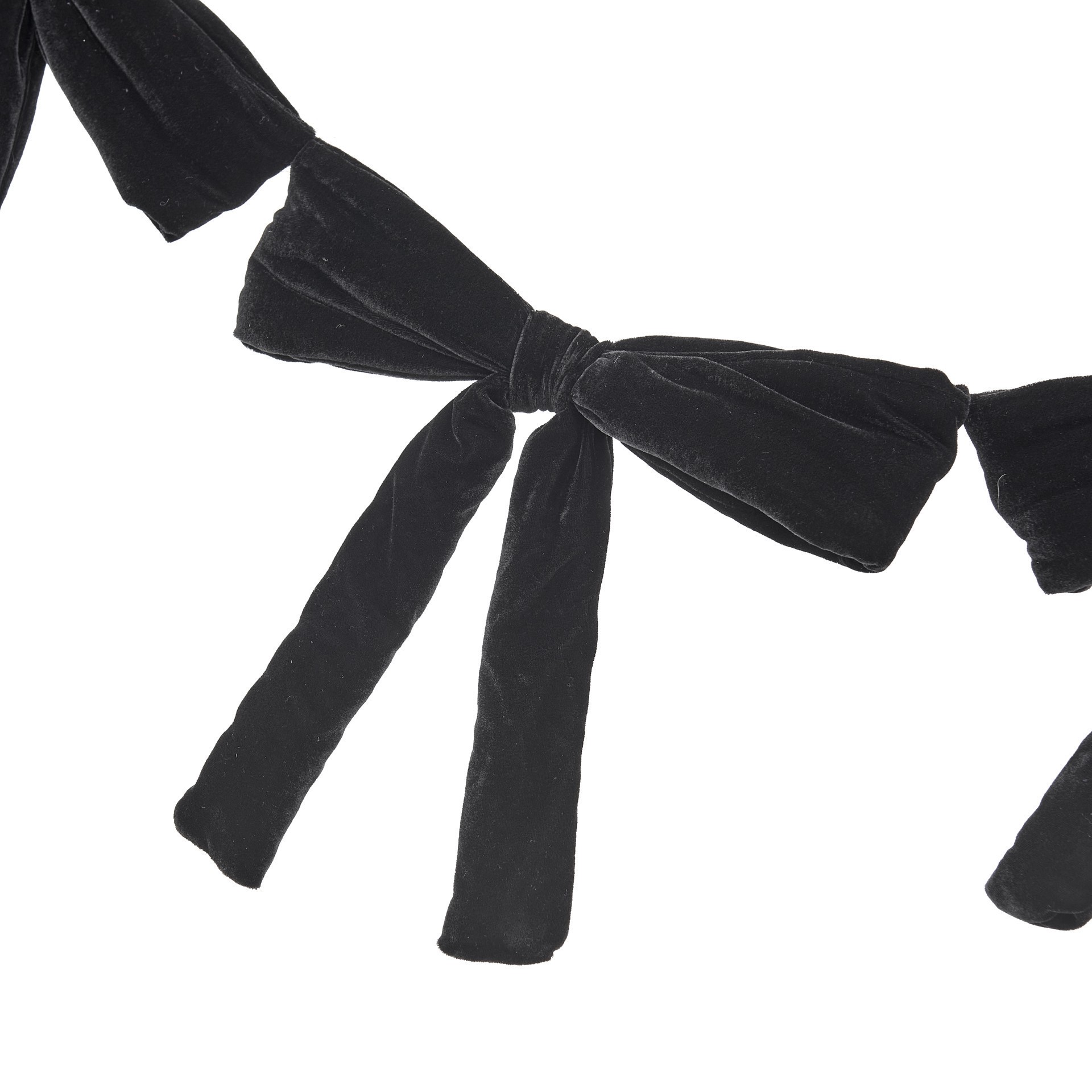 slide 2 of 2, 6ft. Black Bow Garland By Ashland, 6 ft