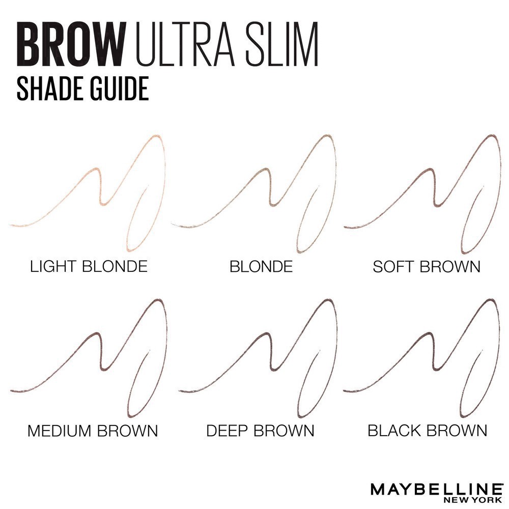 slide 104 of 119, Maybelline Express Brow Ultra Slim Eyebrow Pencil - Medium Brown - 0.003oz, 0.003 oz