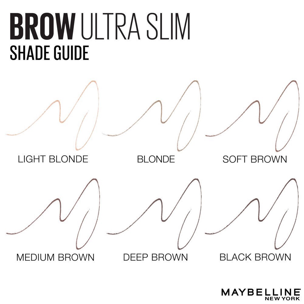 slide 83 of 119, Maybelline Express Brow Ultra Slim Eyebrow Pencil - Medium Brown - 0.003oz, 0.003 oz