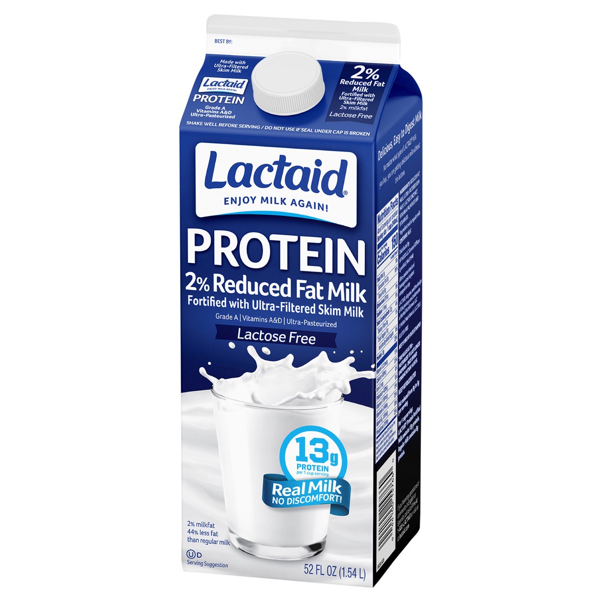 slide 2 of 9, Lactaid Protein 2% Reduced Fat Milk, 52 oz, 52 oz