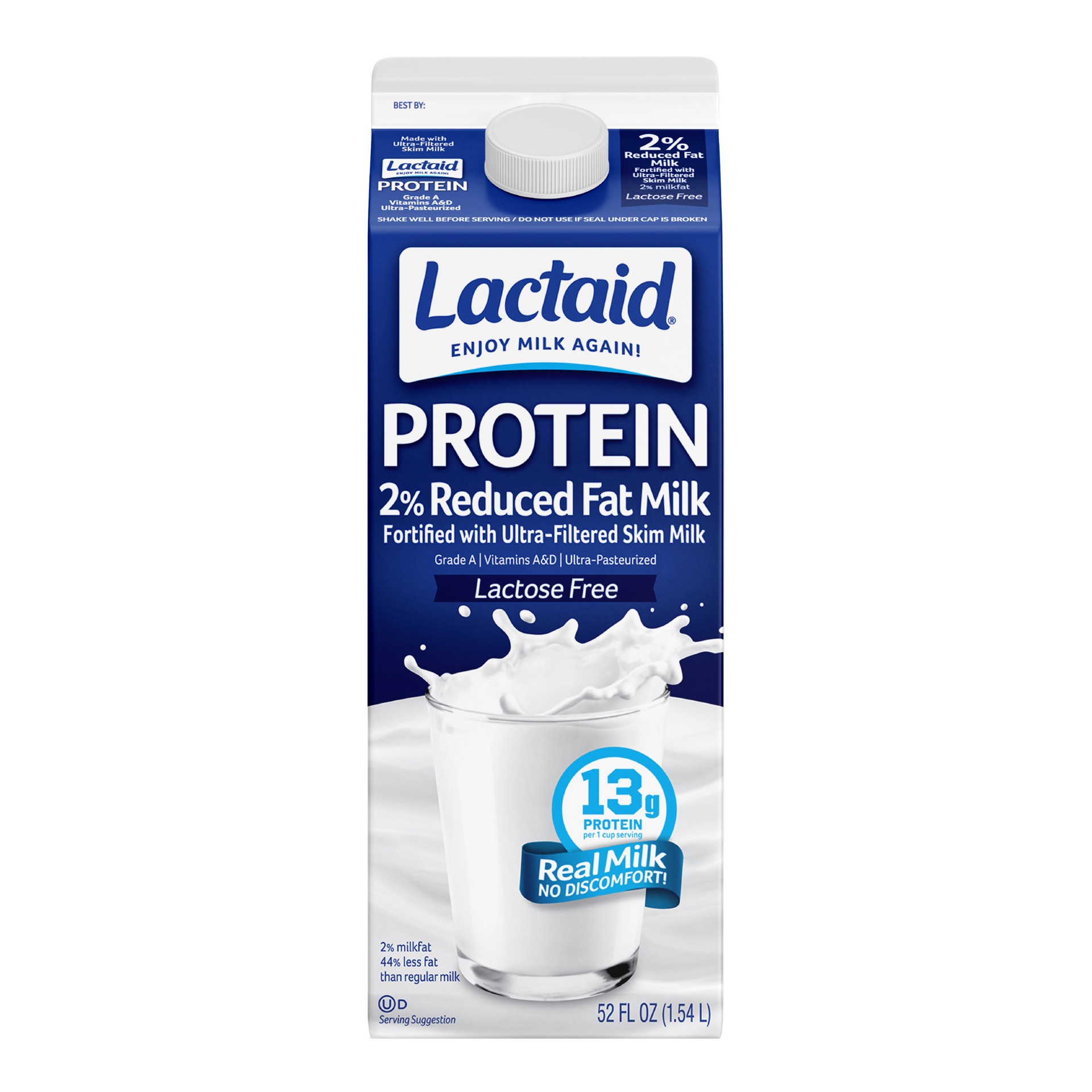 slide 1 of 9, Lactaid Protein 2% Reduced Fat Milk, 52 oz, 52 oz