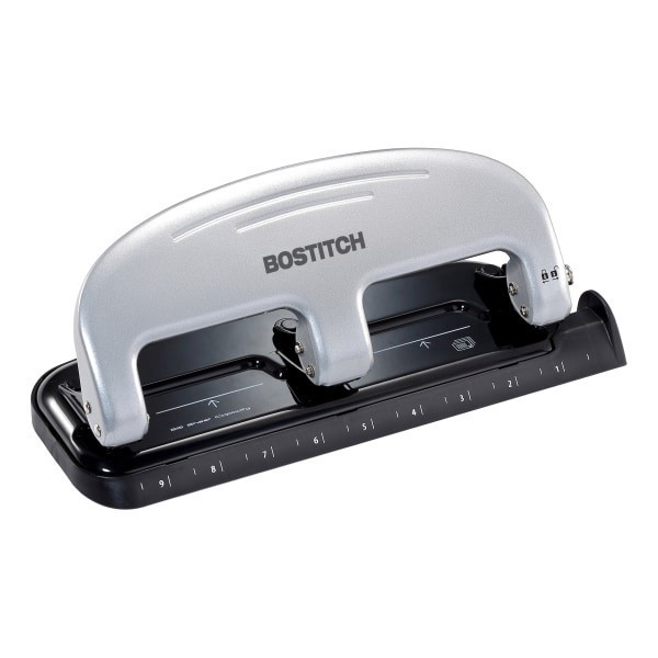 slide 3 of 10, Three-Hole Punch Capacity Black/Silver - PaperPro inPRESS, 1 ct
