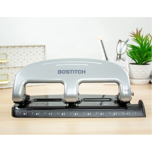 slide 2 of 10, Three-Hole Punch Capacity Black/Silver - PaperPro inPRESS, 1 ct