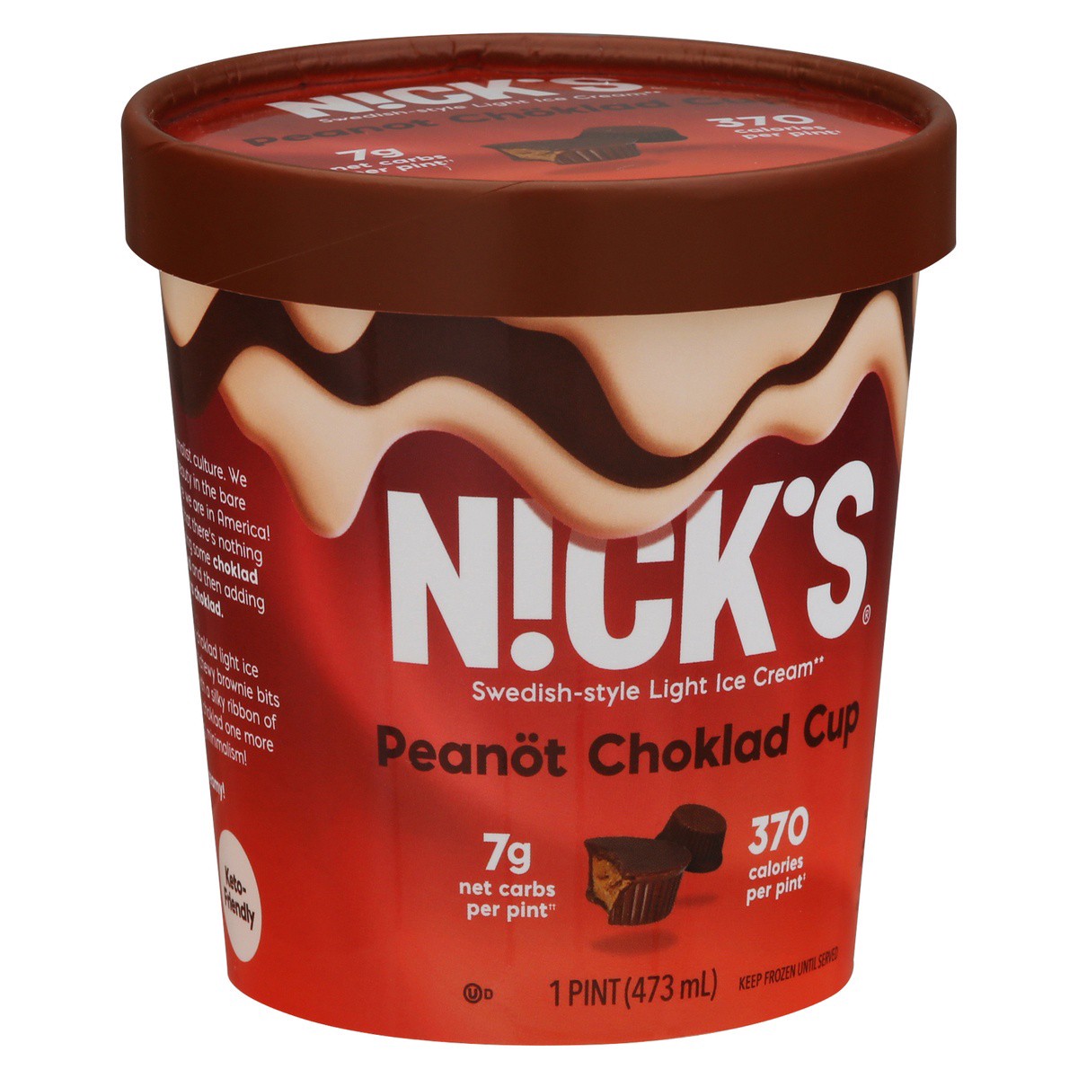 slide 7 of 9, Nick's Peanot Butter Cup Swedish-style Light Ice Cream, 1 pint