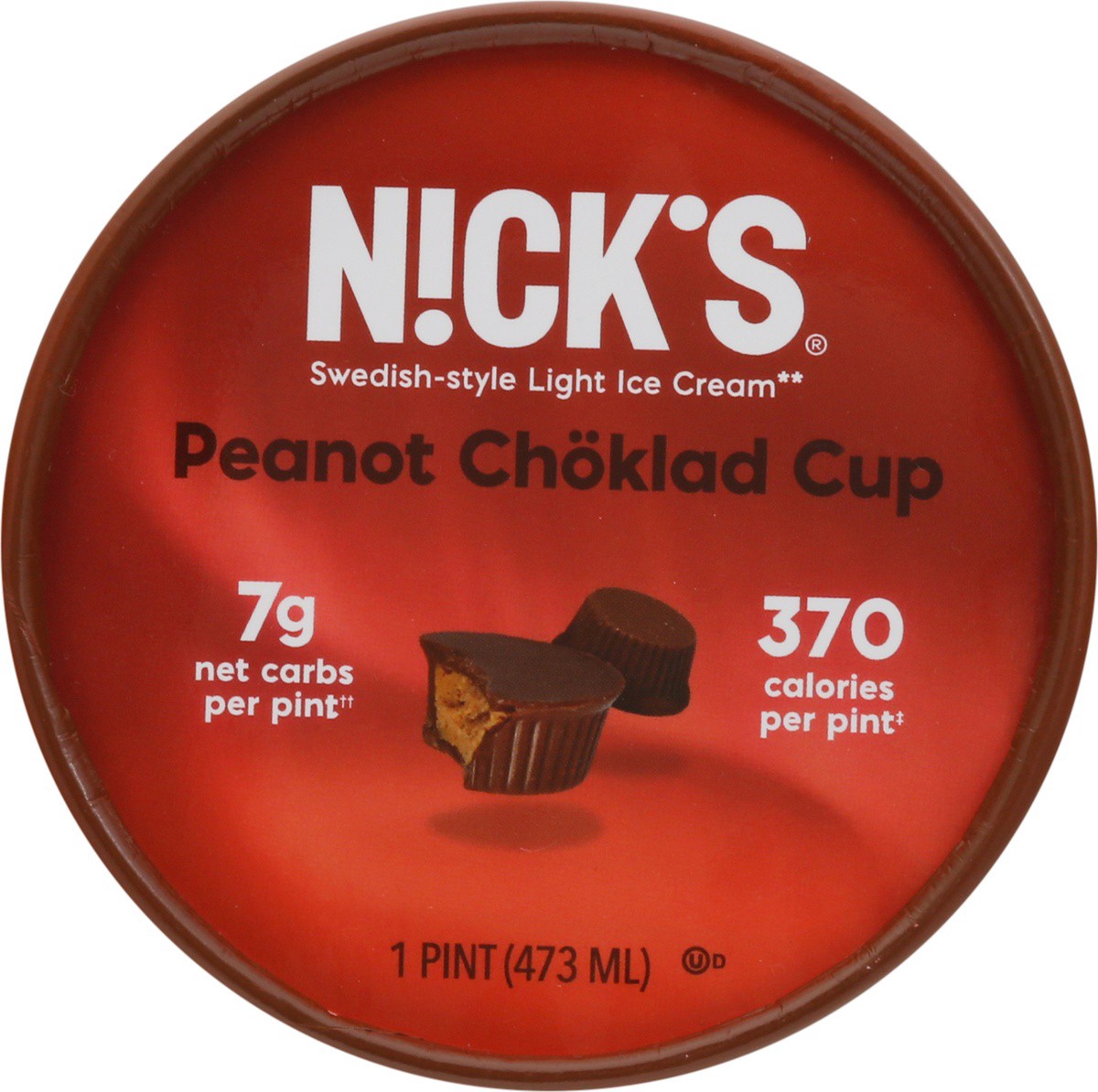 slide 4 of 9, Nick's Peanot Butter Cup Swedish-style Light Ice Cream, 1 pint