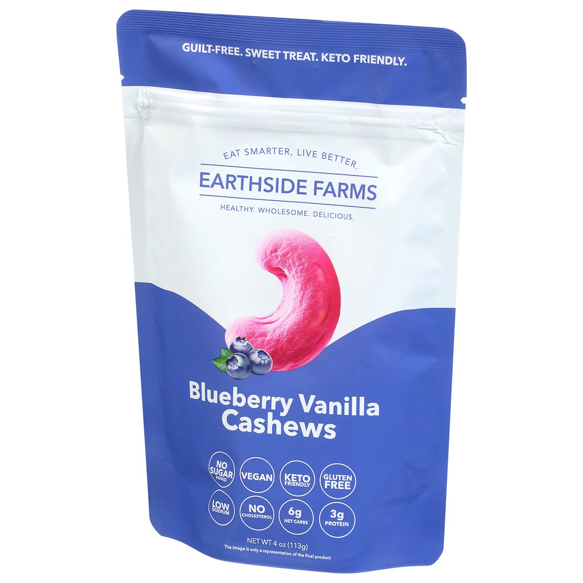 slide 4 of 4, Earthside Farms Blueberry Vanilla Cashews 4 oz, 4 oz
