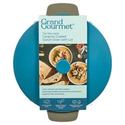 Grand Gourmet Gg Ceramic Dutch Oven W Lid 7qt Blue