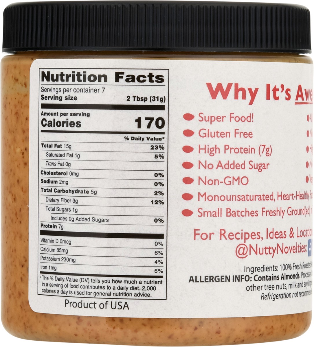 slide 7 of 9, Nutty Novelties Almond Butte 8 oz, 8 oz