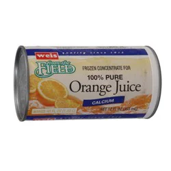 Weis Quality 100%  Calcium Rich  Frozen Concentrated Orange Juice