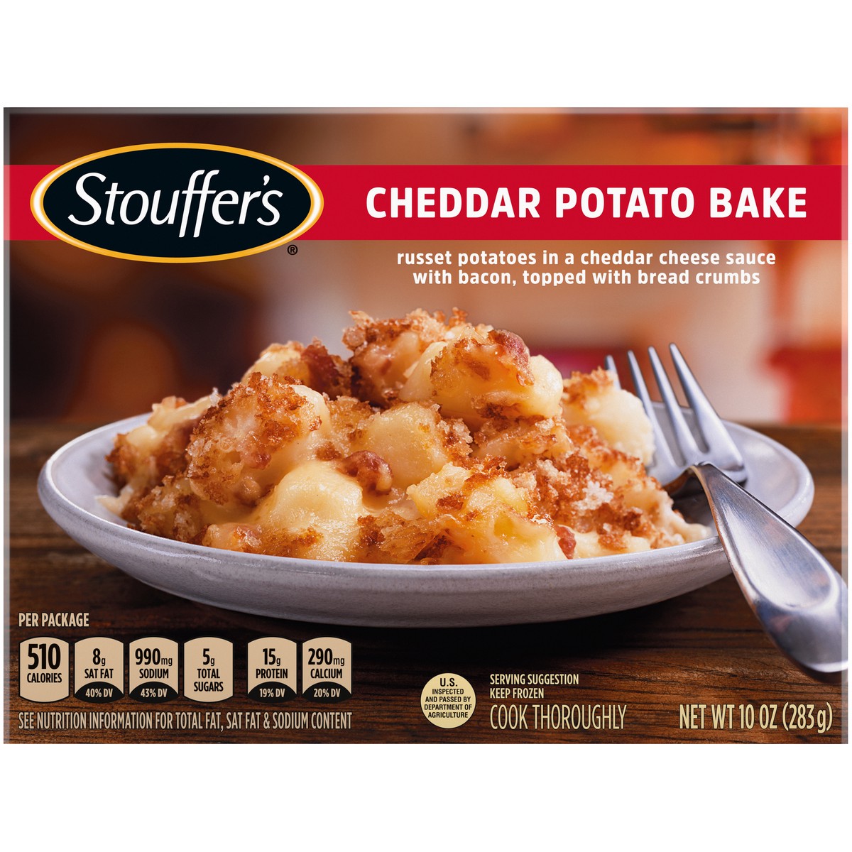 slide 5 of 9, Stouffer's Cheddar Potato Bake Frozen Meal, 10 oz