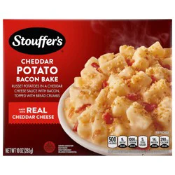 Stouffer's Cheddar Potato Bacon Bake, Single Serve, Potato Bake, Single Frozen Meals