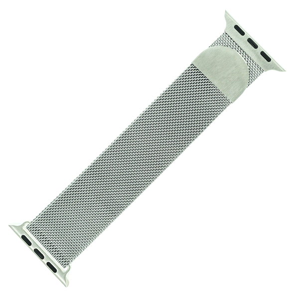 slide 1 of 1, WITHit Stainless Steel Mesh Band for 38 & 40MM Apple Watch Silver, 1 ct