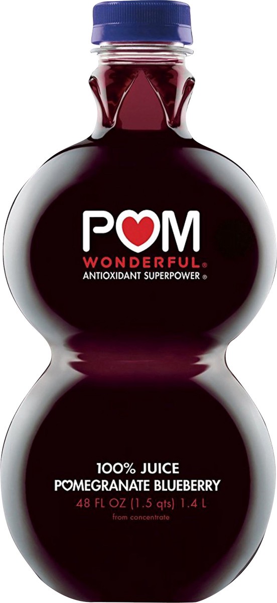 slide 3 of 3, POM Wonderful Antioxidant Superpower Pomegranate Blueberry 100% Juice 48 oz, 48 fl oz