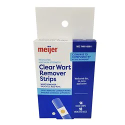 Meijer Premier Two Step Clear Wart Remover Strips