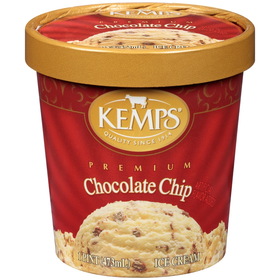 slide 1 of 6, Kemps Chocolate Chip Ice Cream, 16 oz