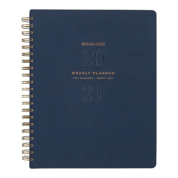 slide 1 of 10, At-A-Glance Signature Collection Academic 13-Month Weekly/Monthly Planner, 8-1/2'' X 11'', Brown, July 2020 To July 2021, Yp905A09, 1 ct