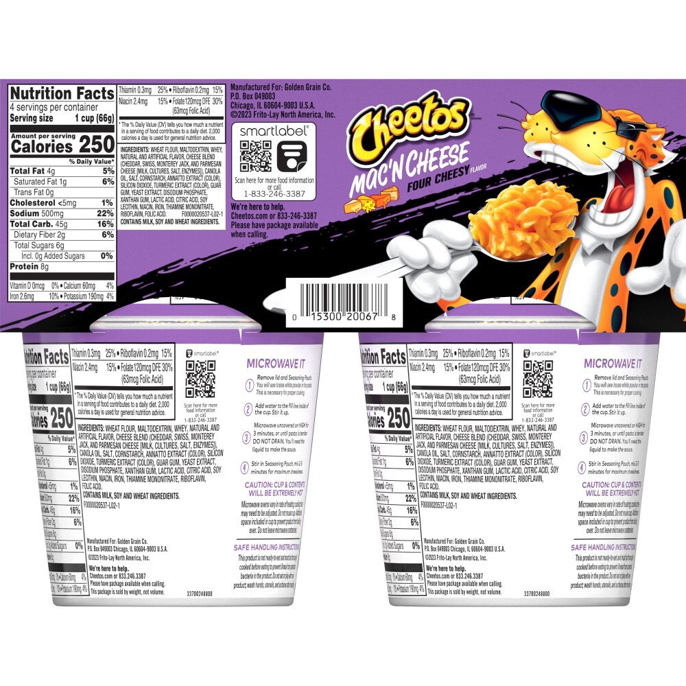 slide 3 of 11, Cheetos Mac'N Cheese, 4 ct