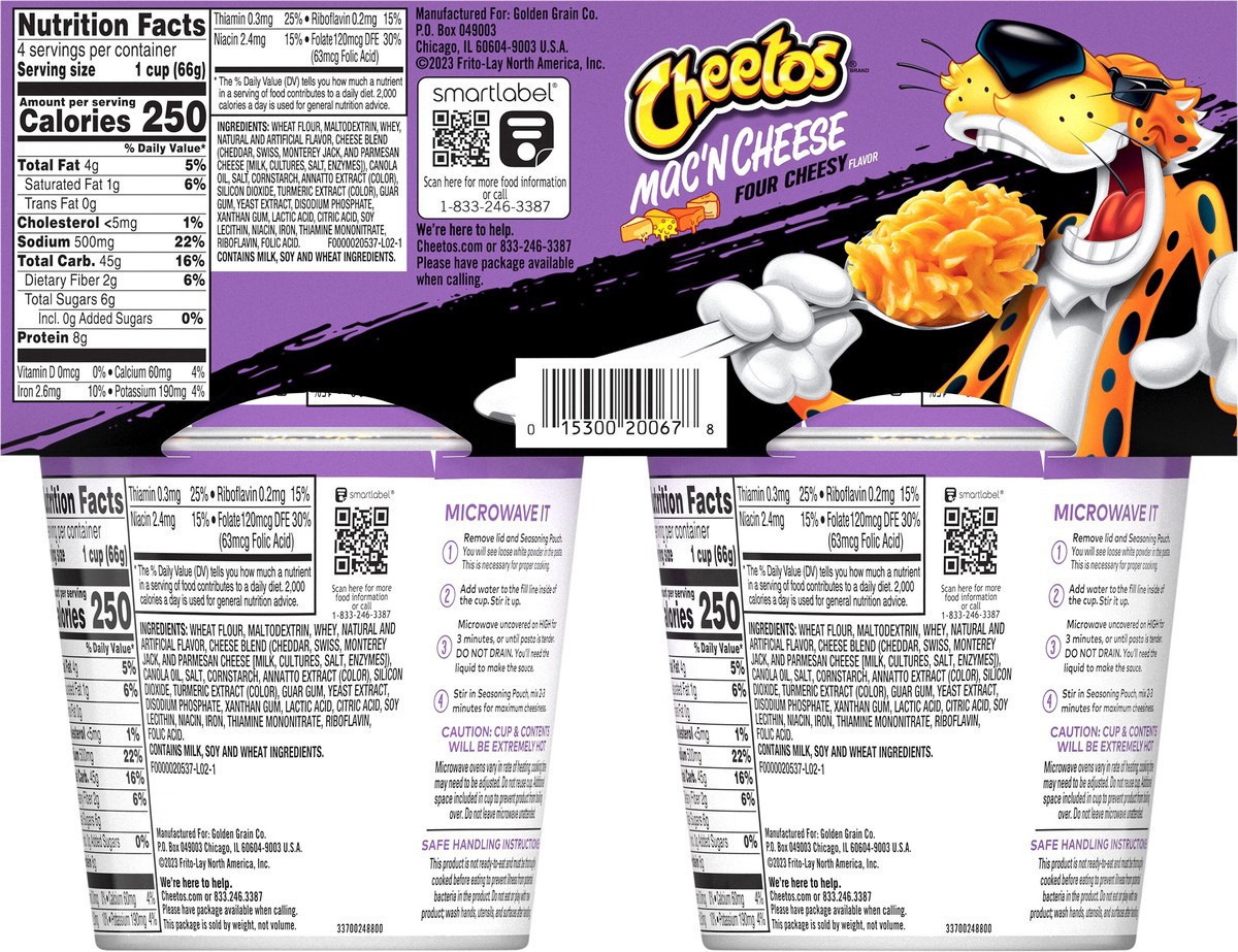 slide 9 of 11, Cheetos Mac'N Cheese, 4 ct