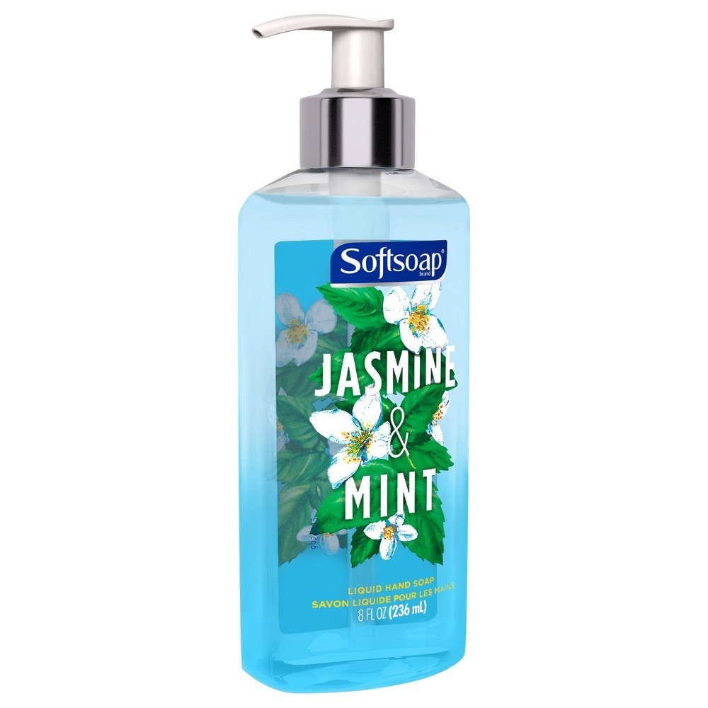 slide 3 of 4, Softsoap Jasmine & Mint Liquid Hand Soap Premium Pump, 8 oz