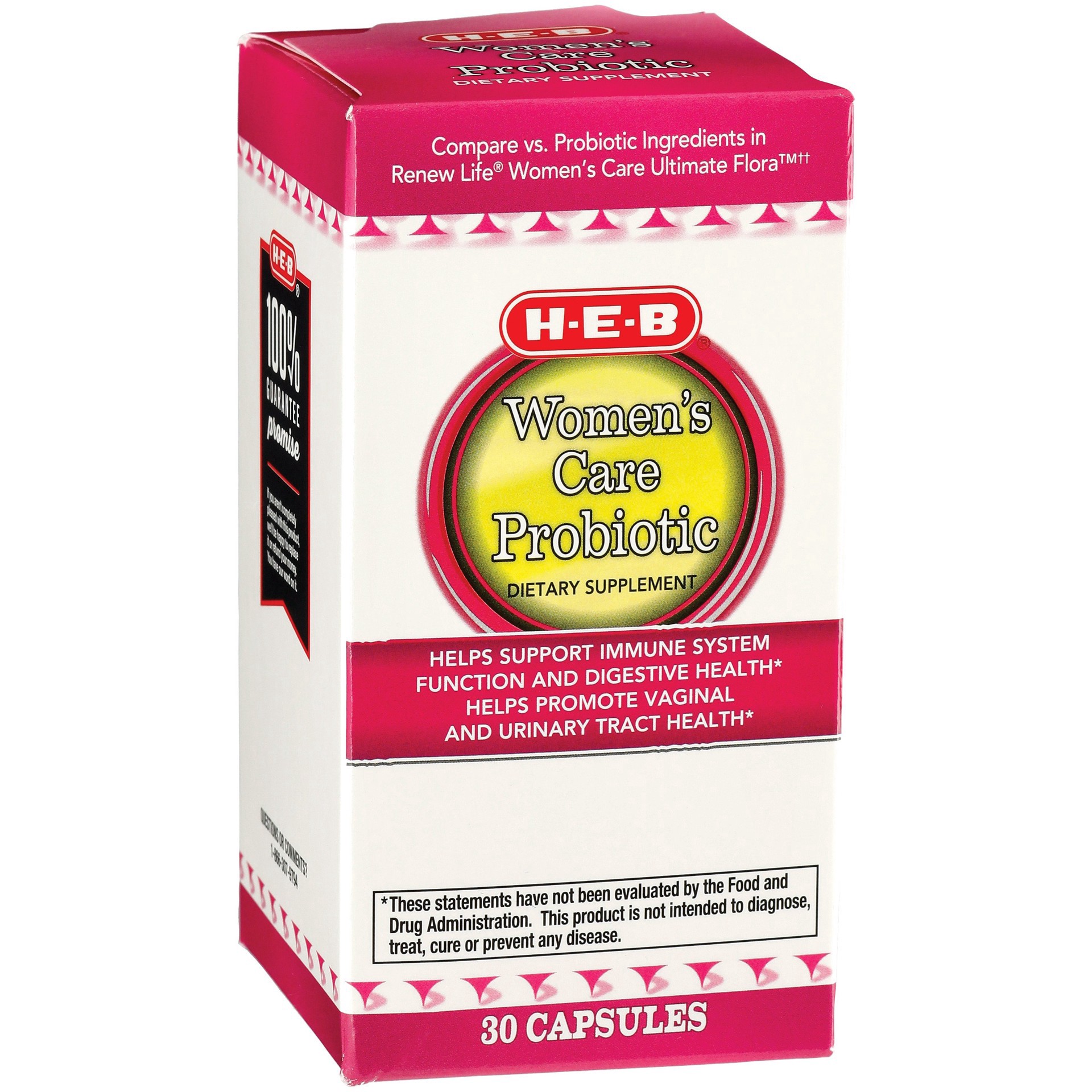 slide 1 of 1, H-E-B Women's Care Probiotic Capsules, 30 ct