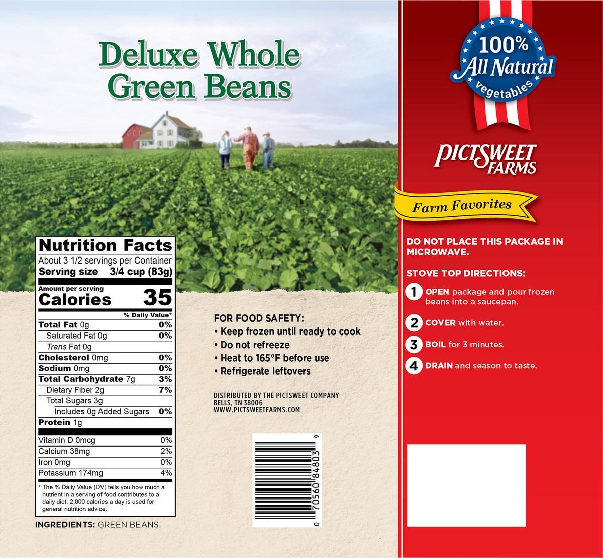 slide 3 of 3, PictSweet Green Beans, 10 oz