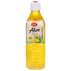 L&L Premium Mango Taste Aloe Vera Drink with Aloe Vera Gel 16.9 fl oz