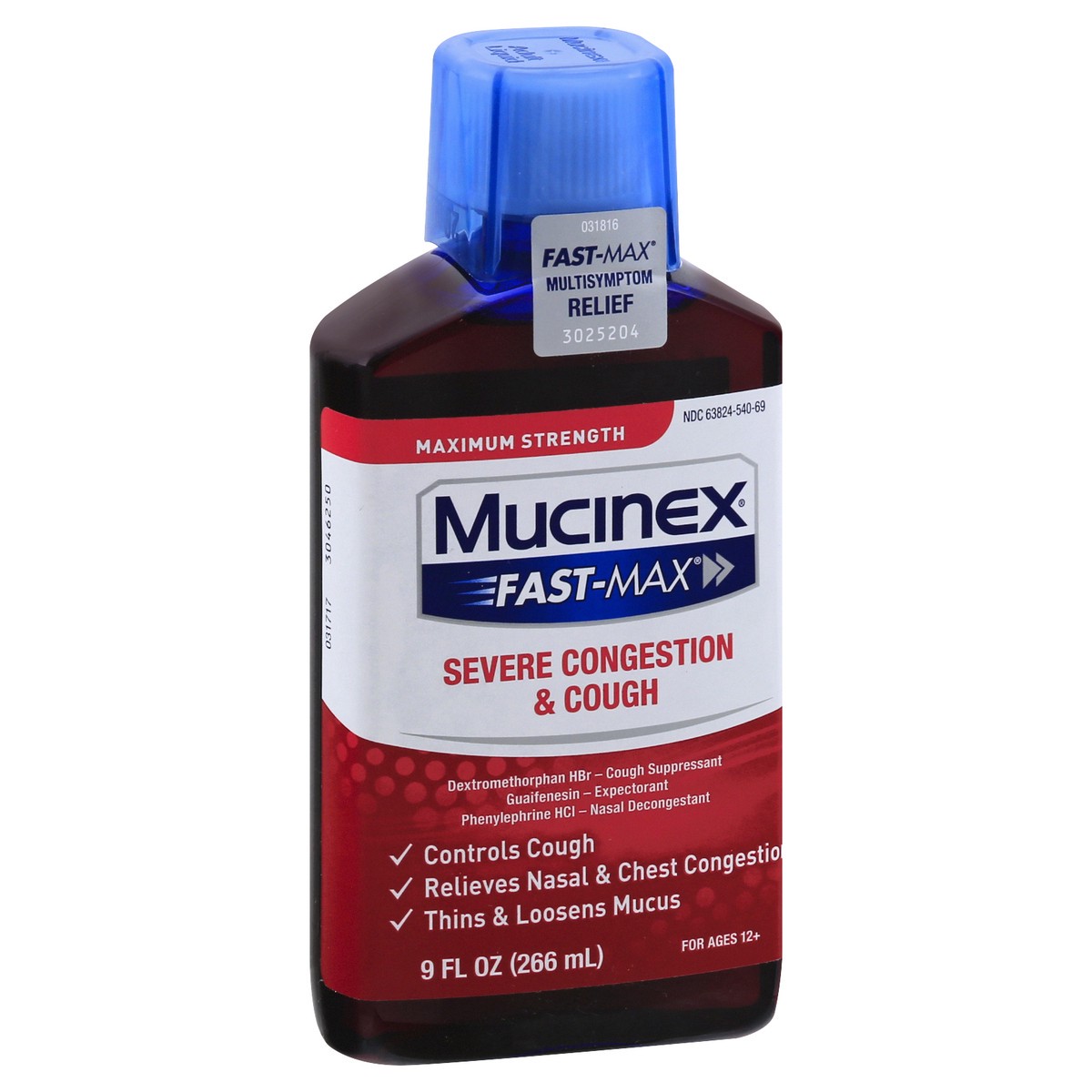 slide 2 of 9, Mucinex Fast-Max Severe Congestion & Cough Relief Liquid, 9 fl oz