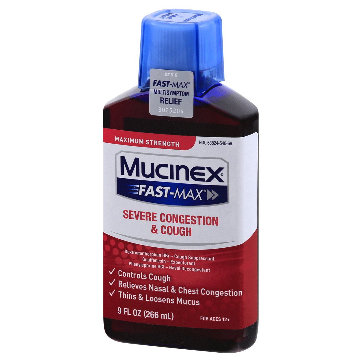 slide 3 of 9, Mucinex Fast-Max Severe Congestion & Cough Relief Liquid, 9 fl oz