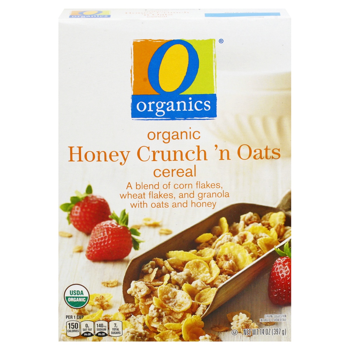 slide 1 of 9, O Organics Organic Cereal Honey Crunch n Oats - 14 Oz, 