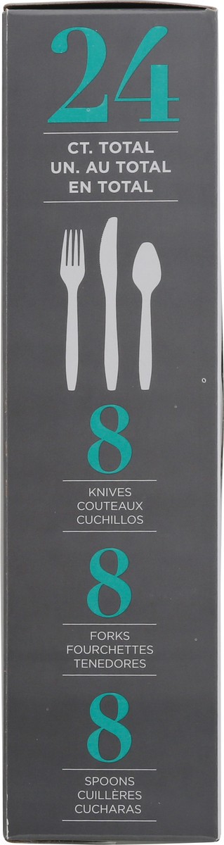 slide 3 of 9, Premier Stylz White Plastic Cutlery 24 - 1 ea, 1 ct