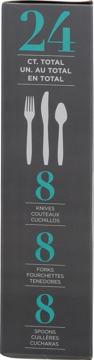 slide 6 of 9, Premier Stylz White Plastic Cutlery 24 - 1 ea, 1 ct